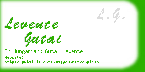 levente gutai business card